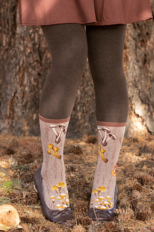 Forest Mushrooms Crew - Heather Mushroom - Medium