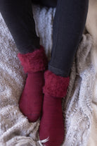 New Zealand Bed Socks - Burgundy