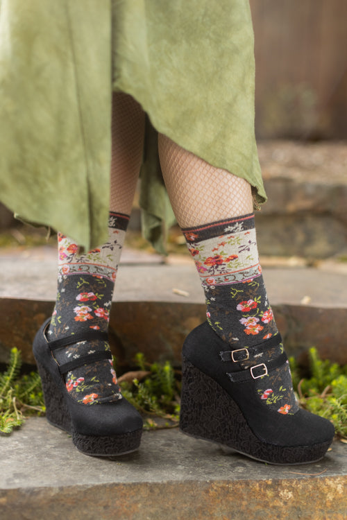 Mona Linen Crew - Charcoal