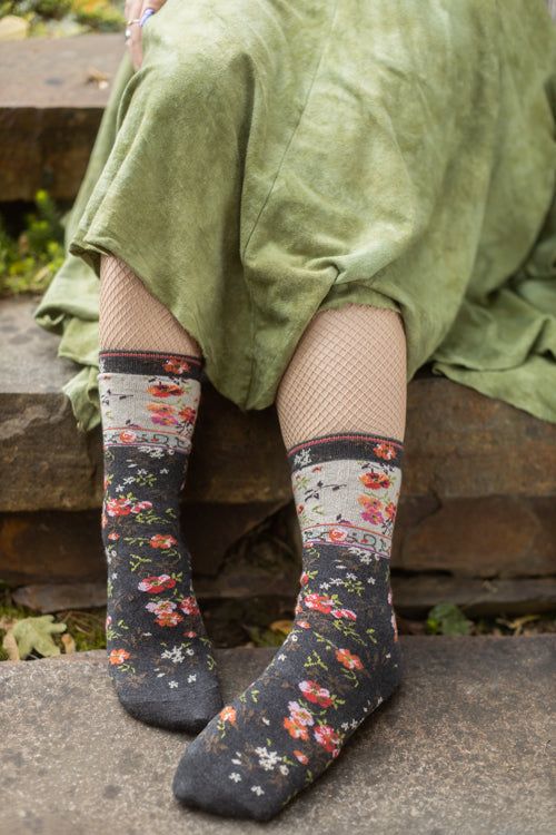 Mona Linen Crew - Charcoal
