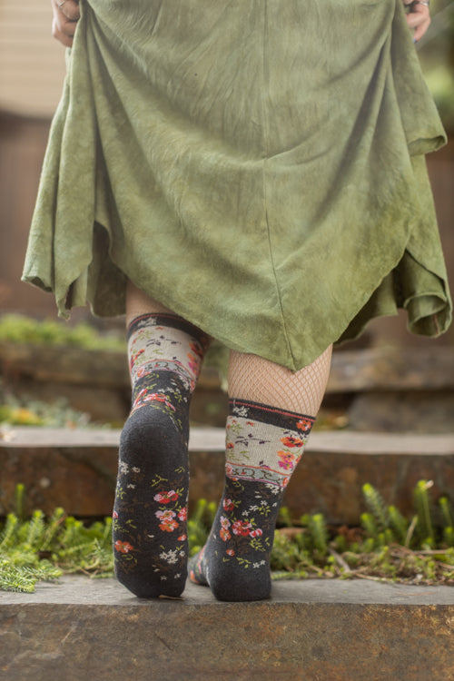 Mona Linen Crew - Charcoal