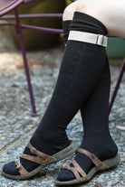 Simply Adjustable Metallic Sock Garters - Silver
