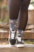 Sitting Kitty Turn Cuff Crew