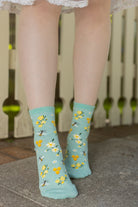 Honey Bee Floral Mini Crew