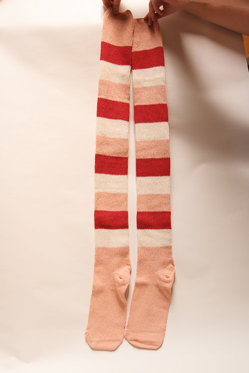 Strawberry Shortcake Stripes Thigh High Socks