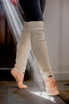 Lux Ribbed Leg Warmers - Ivory