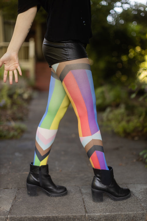 Next top rainbow tights