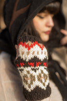 Geometric Wool Arm Warmers