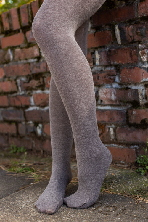 Wilma Cotton Tights - Brown Marrone