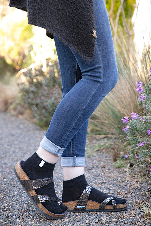 Solid Anklet Toe Socks