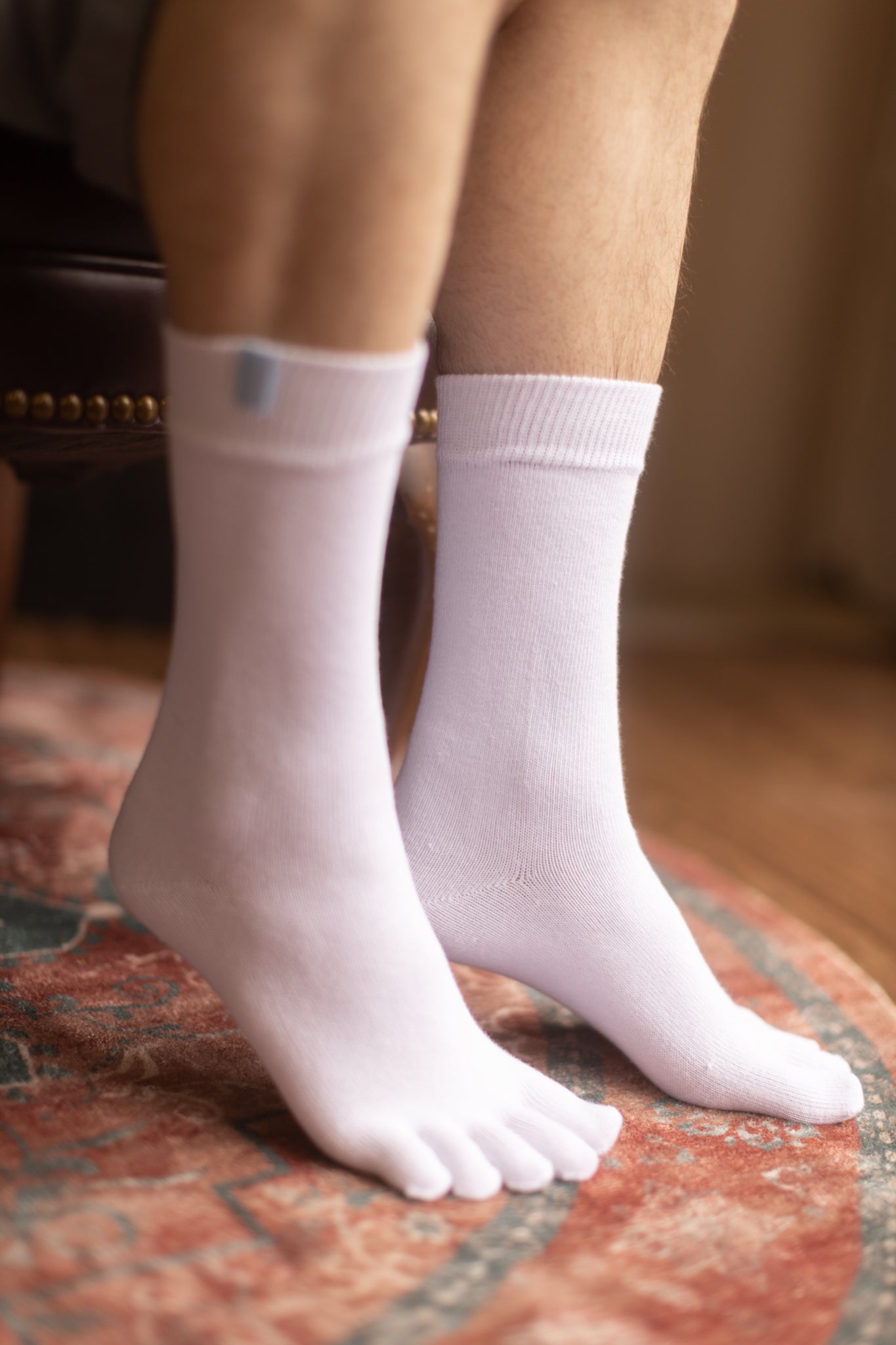 TOETOE® Socks - Mid-Calf Toe Socks Purple Unisize