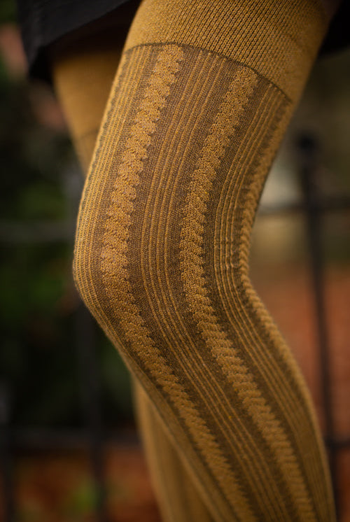 Cable Thigh High - Ochre