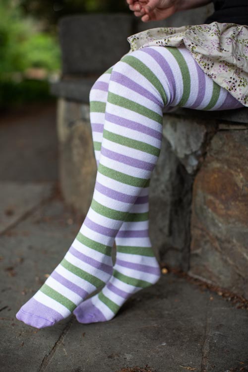 Longer Pride Stripes Cotton Socks - $1 donation to EJI! - Genderqueer