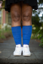 Cotton Slouch Socks - royal