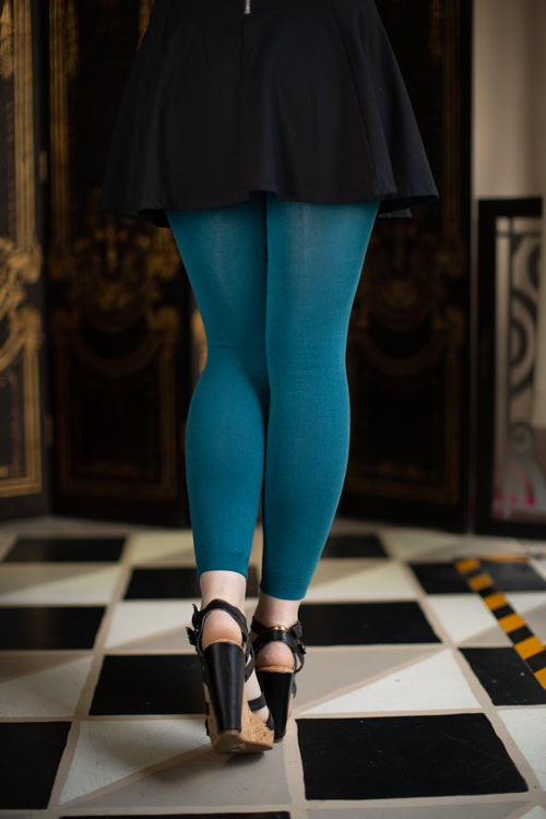 Signature Cotton Leggings - Peacock