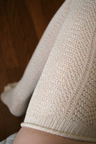 Longer O Chevrons - Sweet cream and white