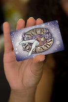 purple snowy gift card