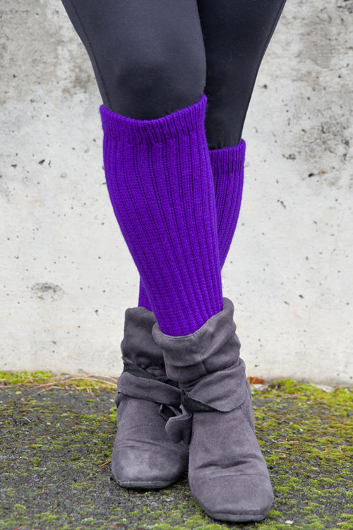 Cozy Slouch Socks - Purple
