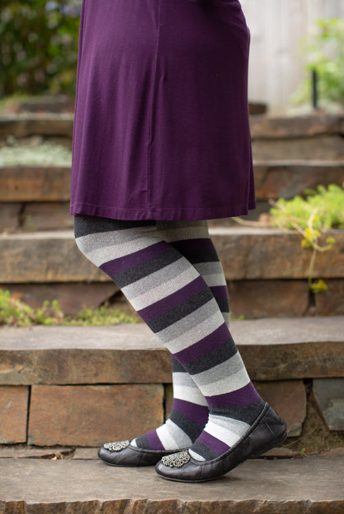Extraordinary Pride Thigh High Socks - Asexual - $1 donation to PDX ASC