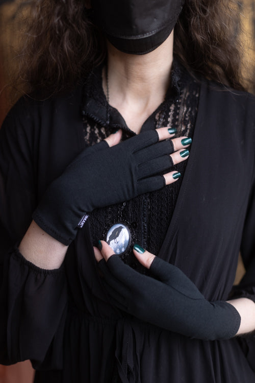 Imak Compression Fingerless Gloves - Black - Large