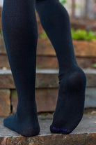 Extraordinarily Longer Thigh High Tube Socks - Black