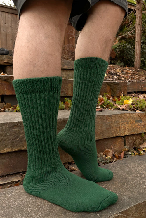 Cozy Slouch Socks - Forest