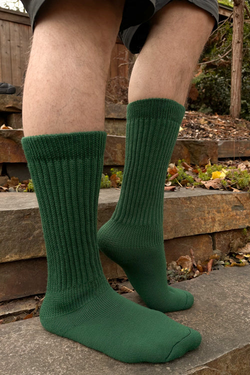 Cozy Slouch Socks - Forest