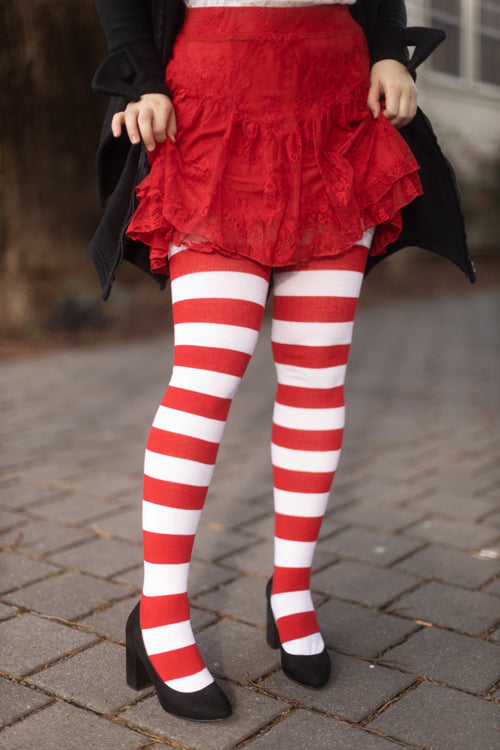 Extraordinarily Longer Candy Cane Stripe Socks – Sock Dreams