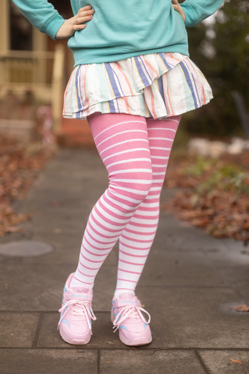 Extraordinarily Longer Striped Thigh Highs by Sock Dreams