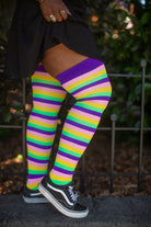 Long Pride Stripes Tube Socks - Sappho Lesbian