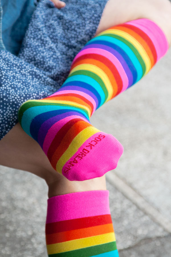 Rainbow Striped Anklet Toe Socks – Sock Dreams