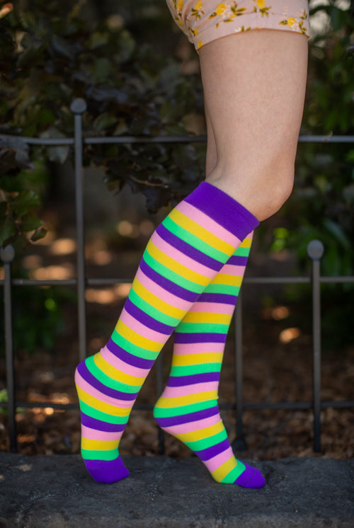 Pride Stripes Knee High Socks - Sappho Lesbian