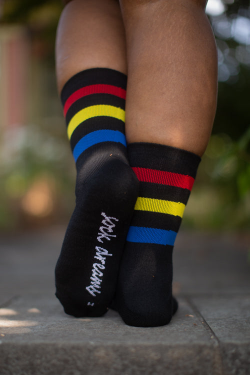Dreamy Striped OTK Tube Socks – Sock Dreams