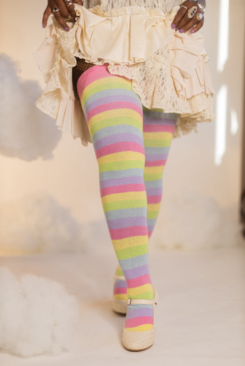 Extraordinarily Longer Radiant Rainbow Socks
