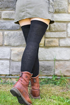 Extraordinary Organic Faceted Thigh High - Onyx