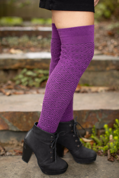 Extraordinary Organic Faceted Thigh High - Amethyst