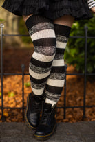 Cookies and Cream Thigh High Socks - Large