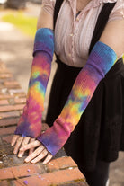 Tie Dye Shorty Scrunchable Warmers - Classic Vertical Spiral