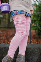 Longer M45 Ribbed Thigh High with Roll Top - Pink - $1 donation to the Black Resilience Fund
