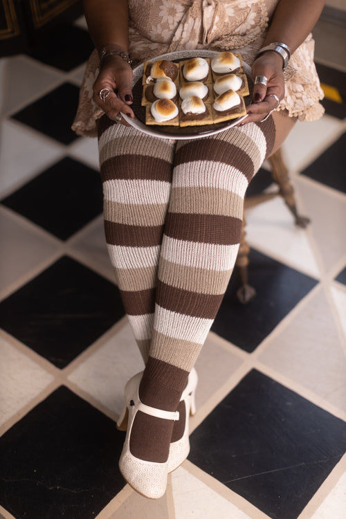 S'mores Stripes Thigh High - Large