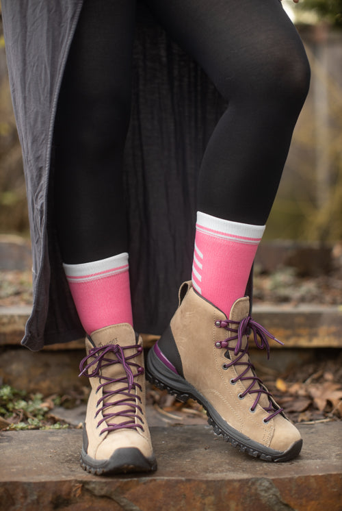 Crosspoint Brights Waterproof Socks - Pink - Medium/Large