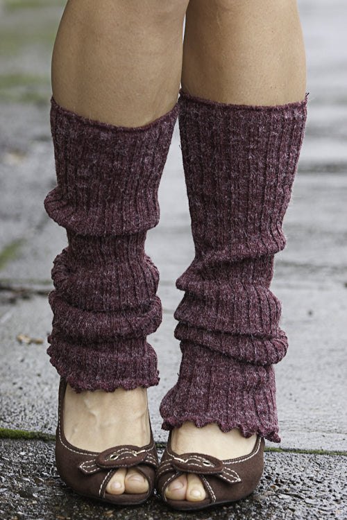 Knitted Winter Leg Warmers (Ribbed)