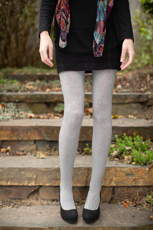 Women's Stretch nylon tights with denim print