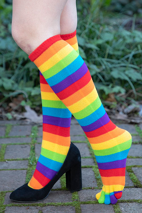 Flirt Knee High Toe Socks - Socks from Tights Tights Tights UK