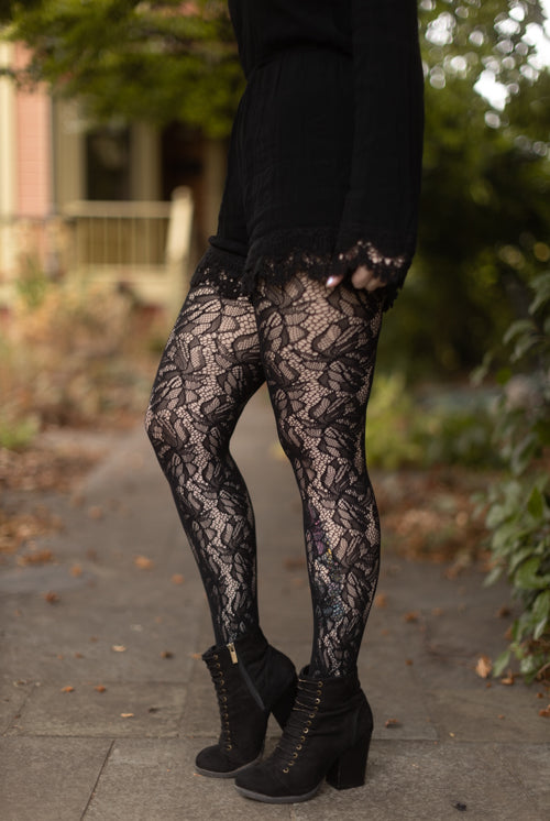 GG Inspired Tights- Black and White – Dropashoe