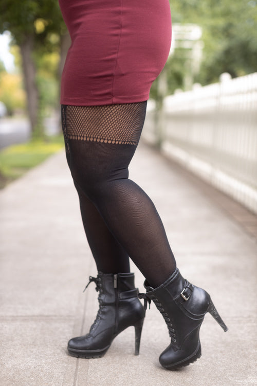 Thigh highs, plus size stockings, and black tights