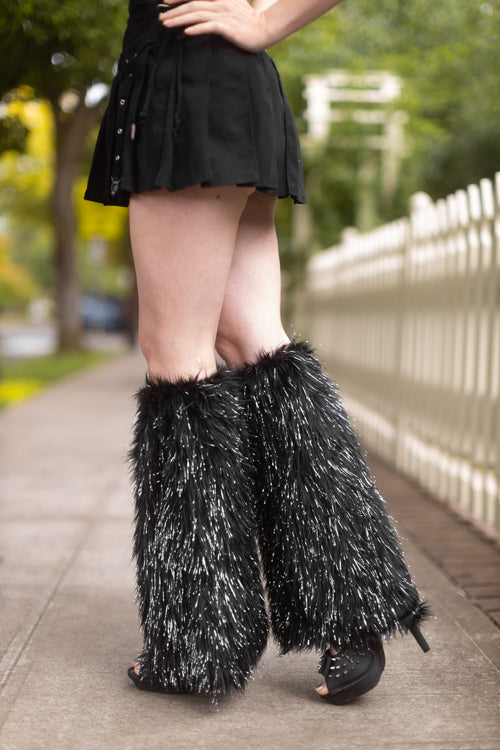 How to Make Furry Faux Fur Leg Warmers