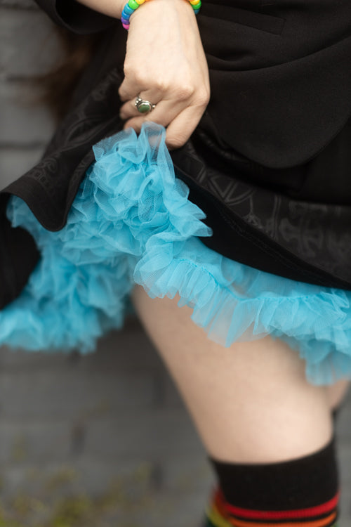 Layered Tulle Petticoat - Turquoise