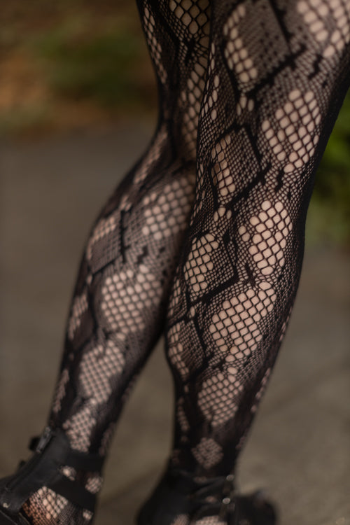 Women Sexy See-through Pantyhose Stripe Printed Tight Leegings Mesh  Stocking 