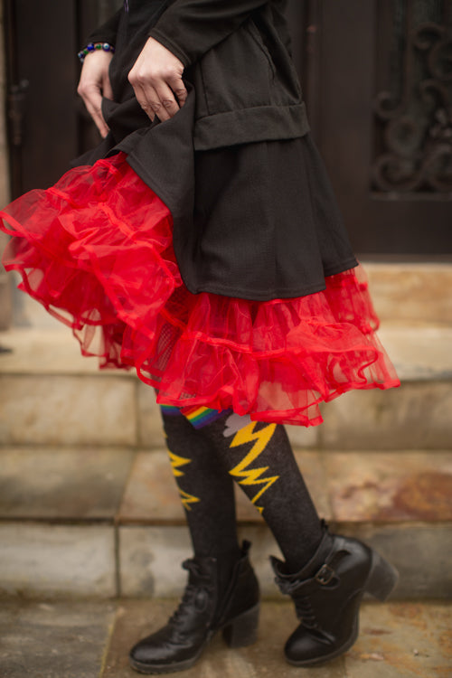 Mid-Length Petticoat - Red